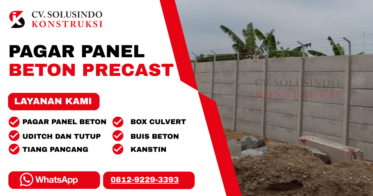 Harga Pagar Panel Beton Terpasang Terbaru & Terdekat (1)