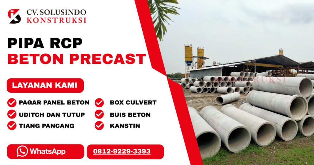 Harga Pipa Beton RCP Saluran Air Terbaru 2026